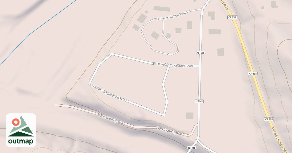 Map of EEL RIVER C.G.