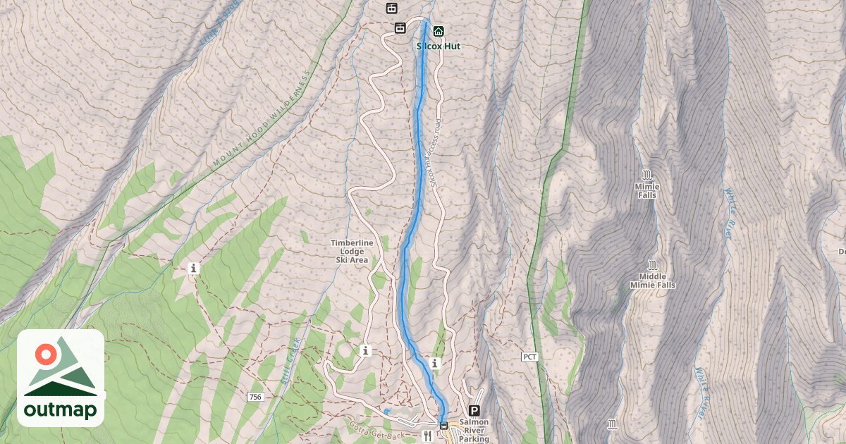 Map of Mile Canyon