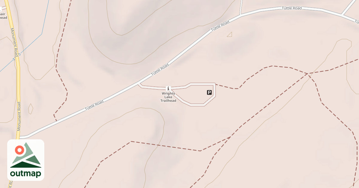 Map of CORSAIR WRIGHTS LAKE TRAILHEAD