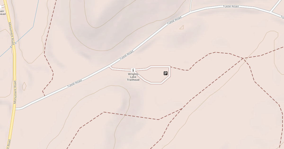 Map preview of CORSAIR WRIGHTS LAKE TRAILHEAD
