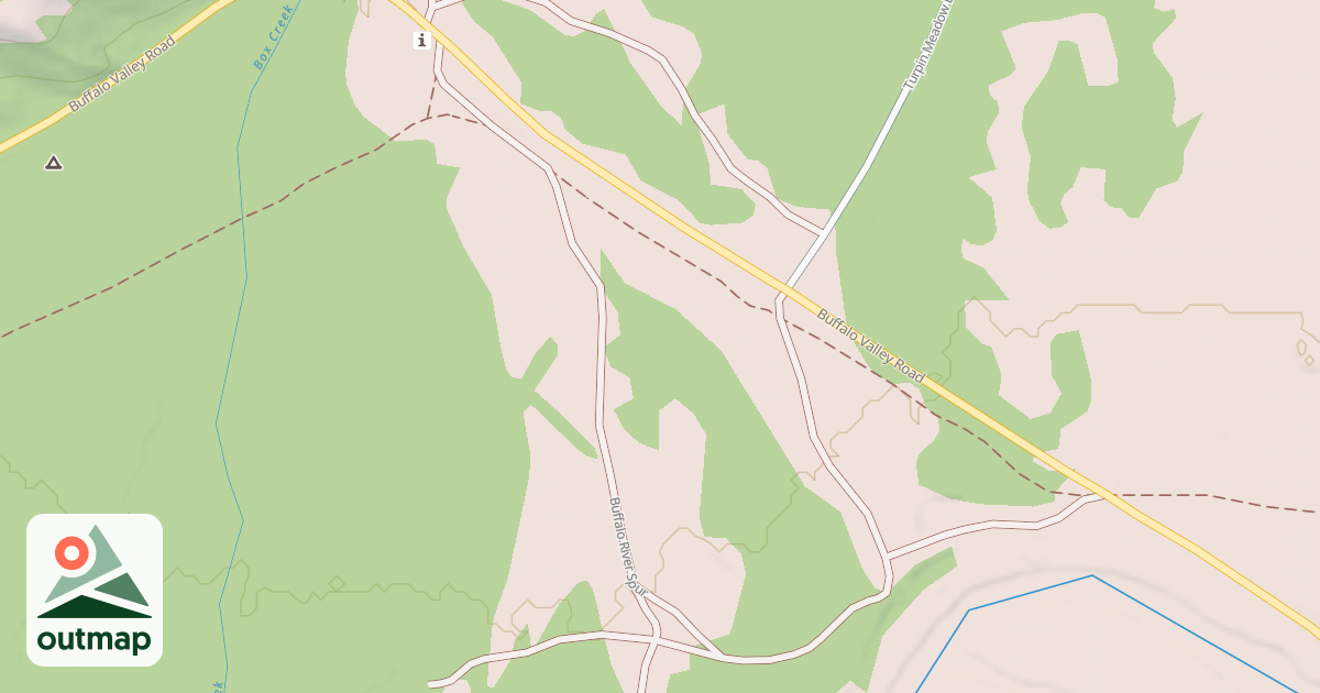 Map of BUFFALO RIVER SPUR