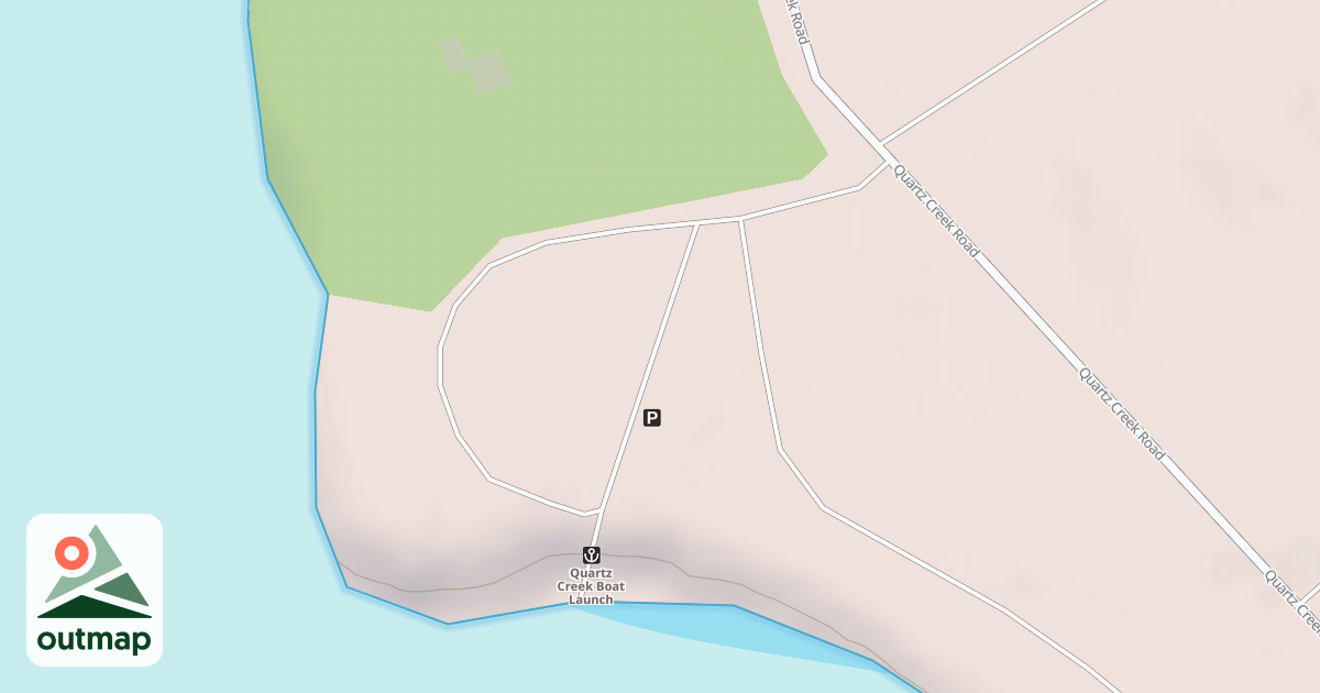 Map of QUARTZ CREEK BOAT LAUNCH RD