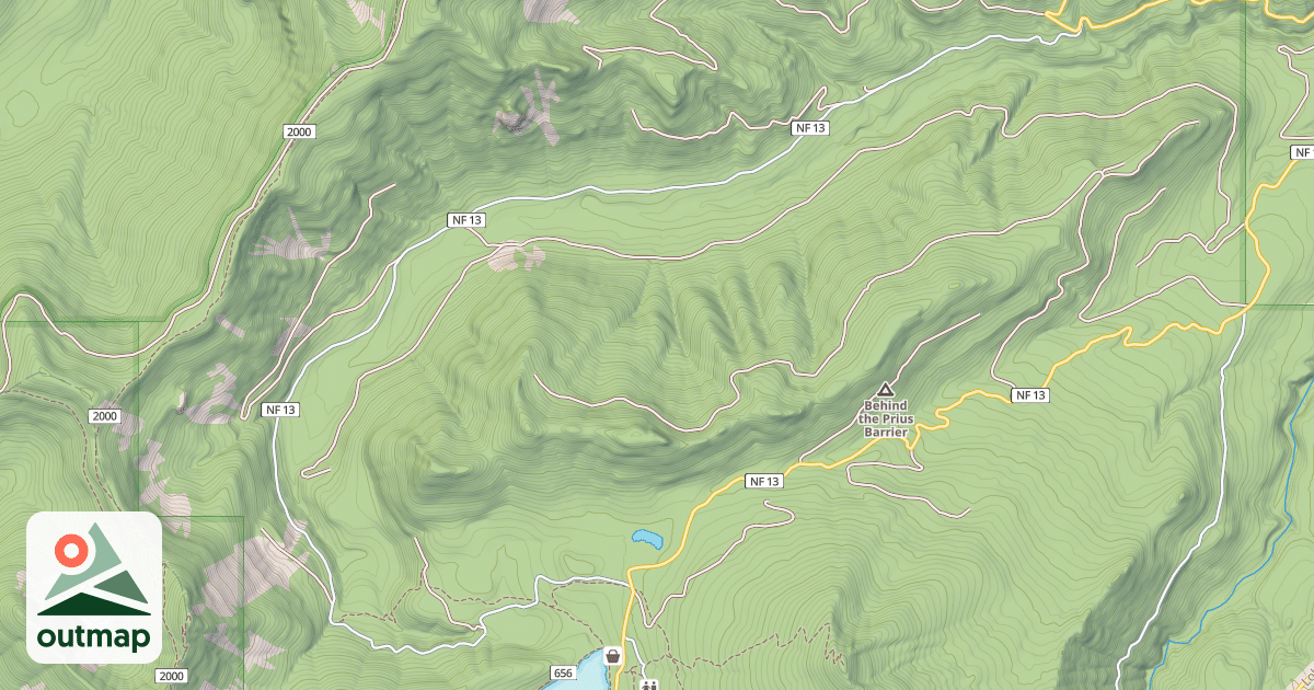 Map of LOST LAKE/LAKE BRANCH ROAD