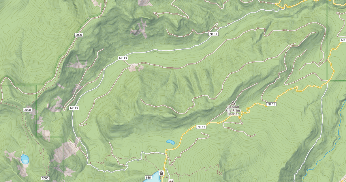 Map preview of LOST LAKE/LAKE BRANCH ROAD