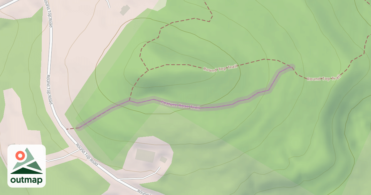 Map of Pasture Rose Trail