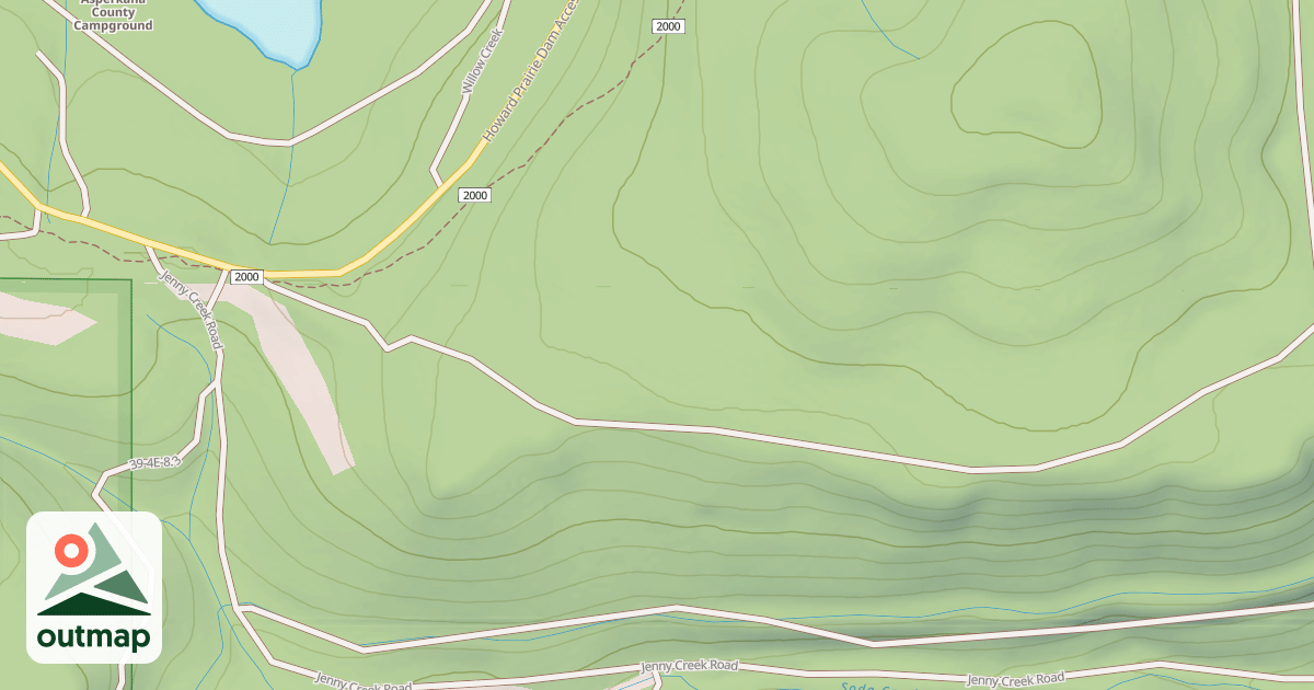 Map of Hyatt Lake
