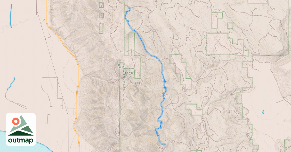 Map of Crane Mountain National Recreation Trail