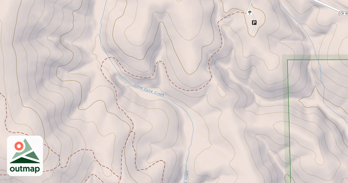 Map of USFS Motor Vehicle Use Map Trails 17463