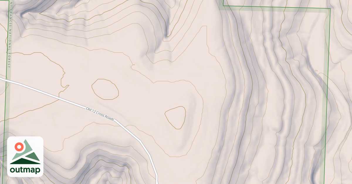 Map of USFS National Forest System Roads {43B35AE1-8A95-4138-A467-4AC08DB42AB5}