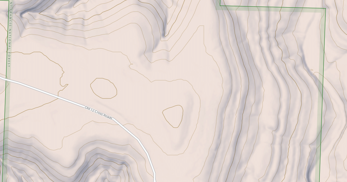 Map preview of USFS National Forest System Roads {43B35AE1-8A95-4138-A467-4AC08DB42AB5}