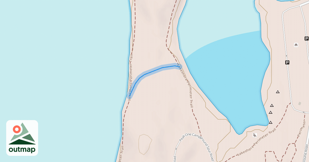 Map of Perimeter Shortcut Trail