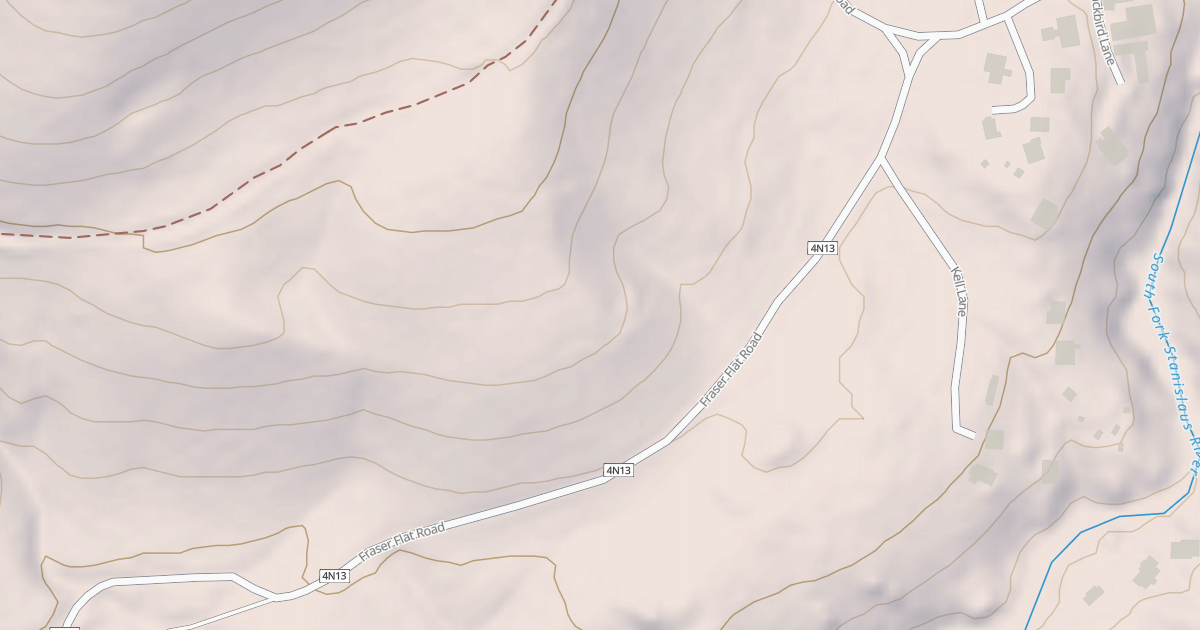 Map preview of FRASER FLAT RD