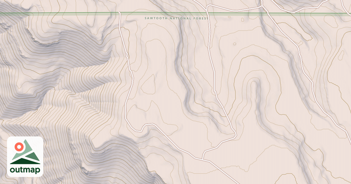 Map of MEDLEY CREEK SPUR