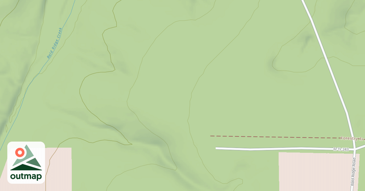Map of BALDRIDGE CREEK