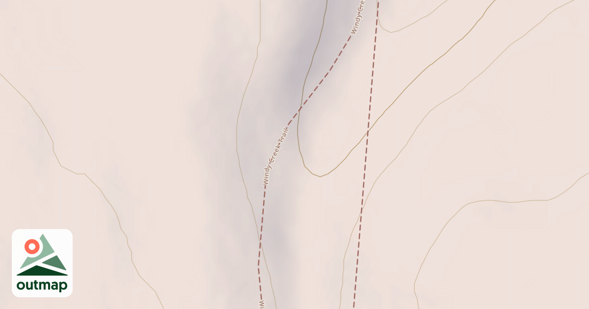 Map of Windy Creek Subsistence Ohv Trail