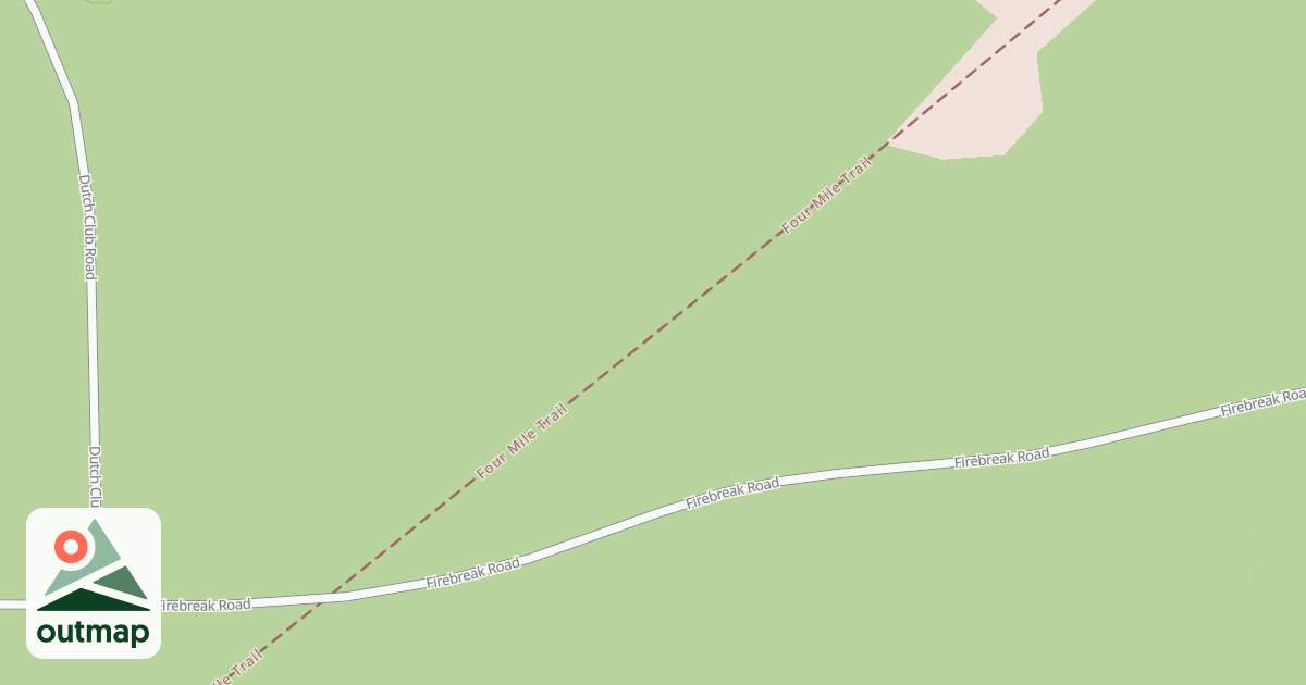 Map of S.B. Elliott State Park Snowmobile Trails