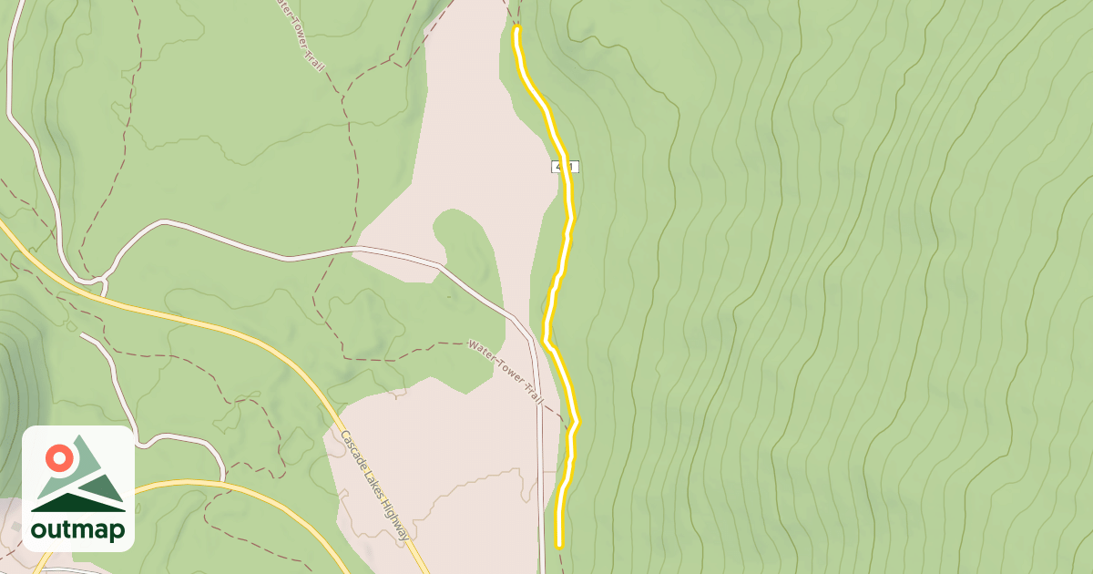 Map of Flagline Access Trail #40.1