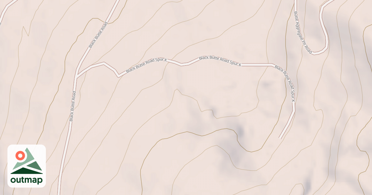 Map of BLACK BUTTE SPUR K