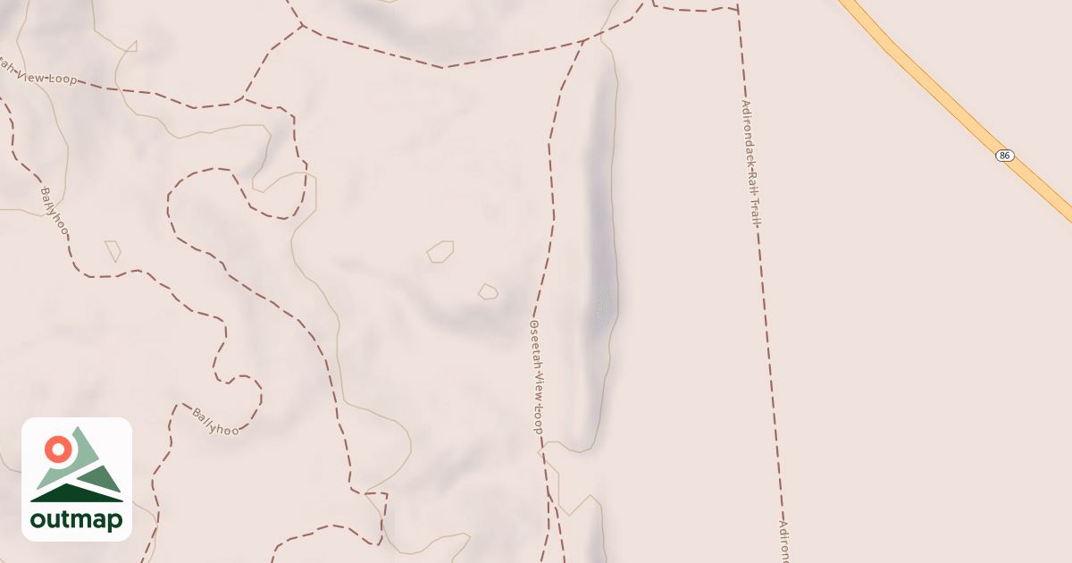 Map of Oseetah Lake Trails