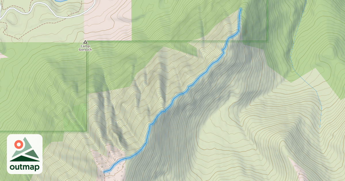 Map of Bear Ridge Trail