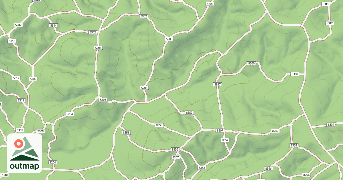 Map of USFS Motor Vehicle Use Map Trails 19145