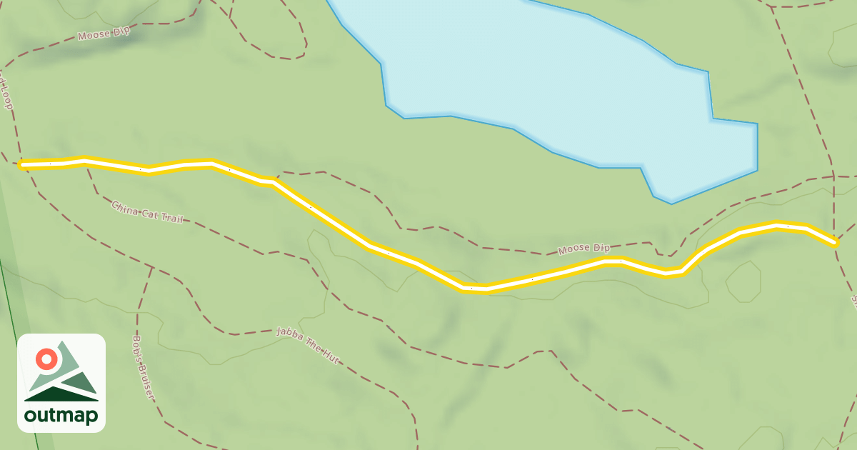 Map of Moose Pond Loop
