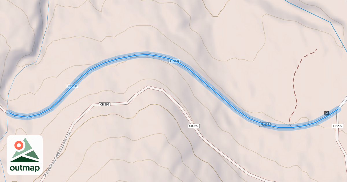 Map of Alpine Tunnel 4Wd Road