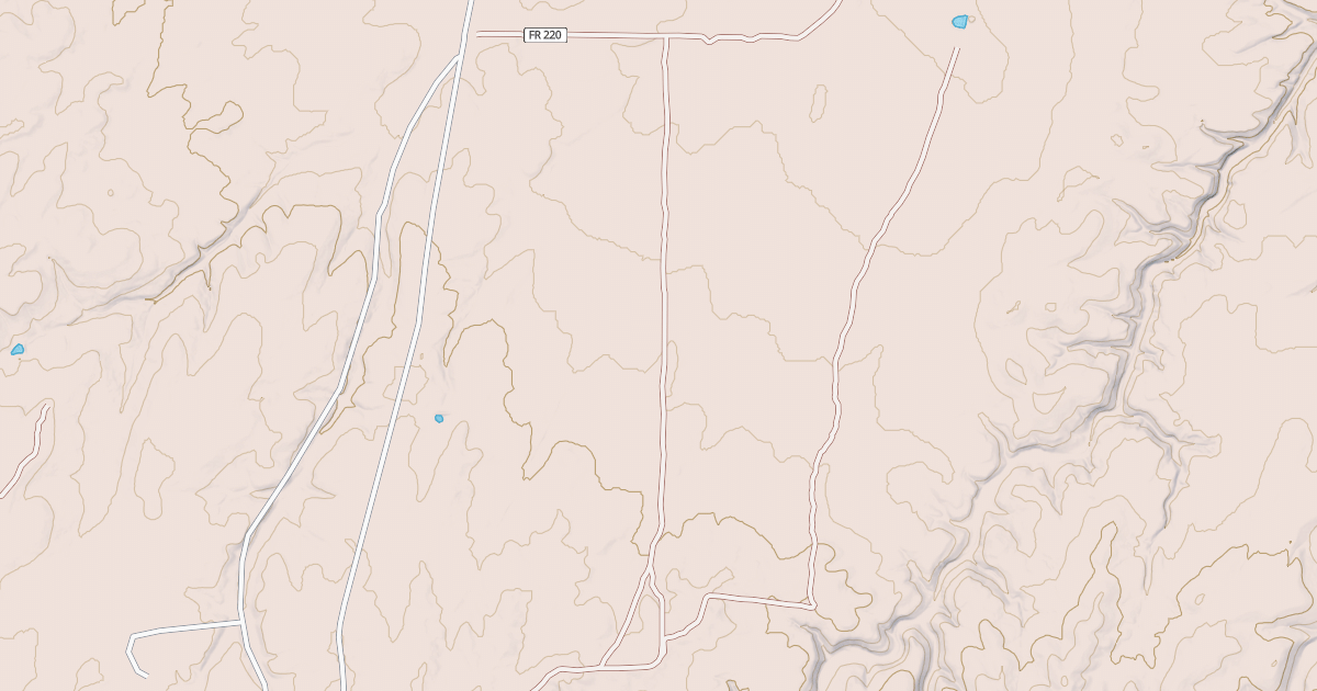 Map preview of USFS National Forest System Roads {AA7250F7-3C4A-4FA3-82D4-60F3F9249CFF}