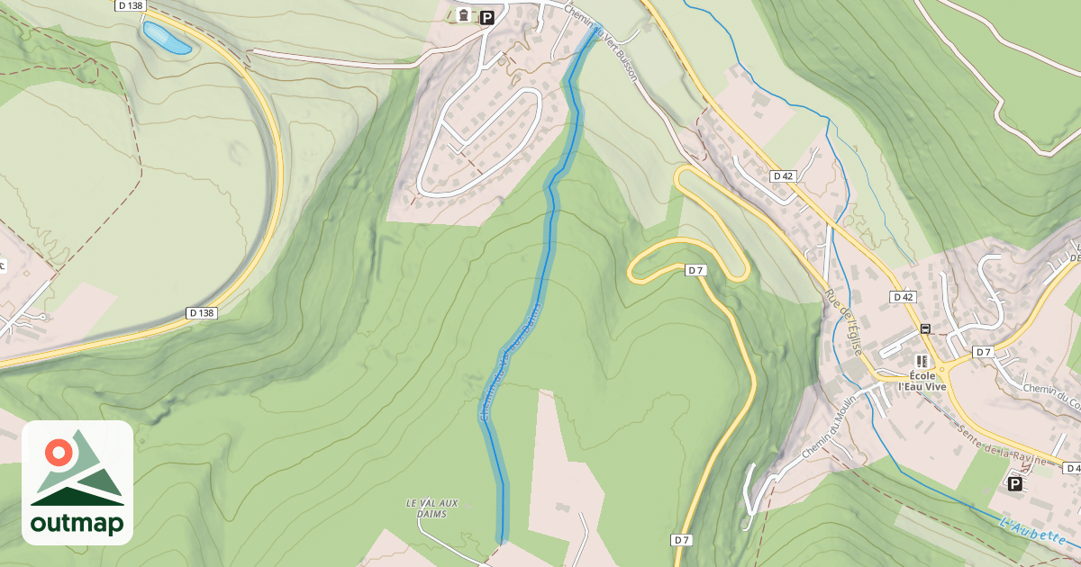 Map of Chemin du Val aux Daims
