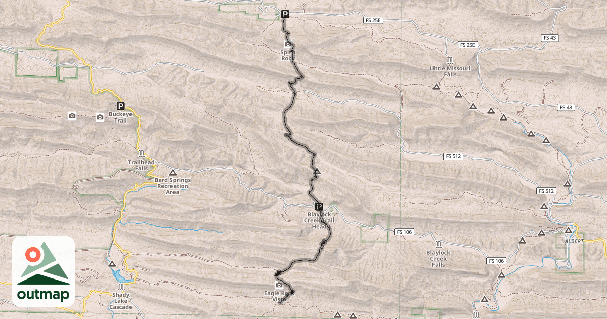 Map of Athens-Big Fork North Trail