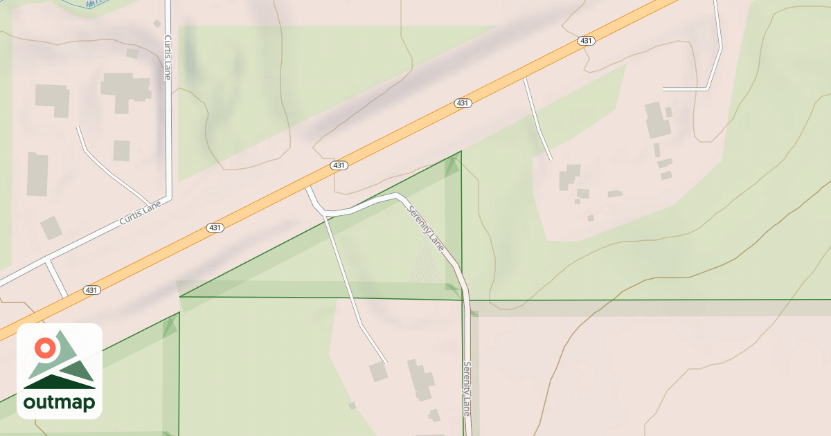 Map of SERENITY LANE