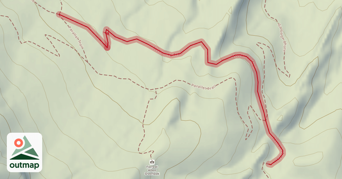 Map of Section 16 Trail