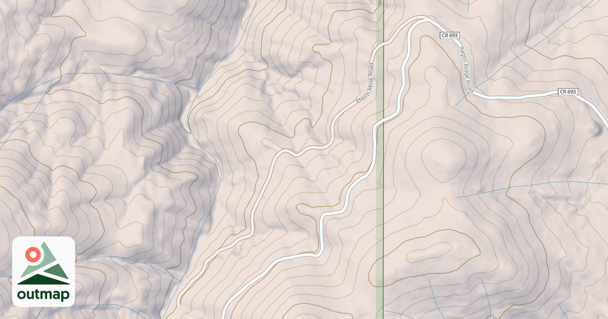Map of EHORN MINE