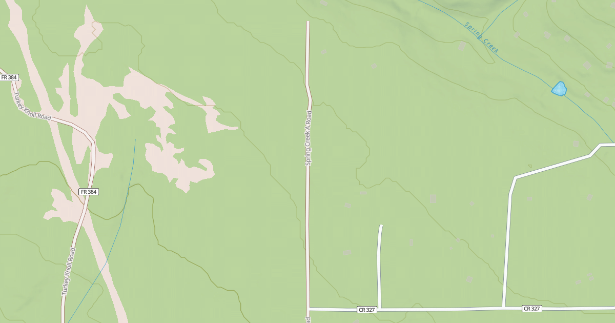 Map preview of SPRING CRK A