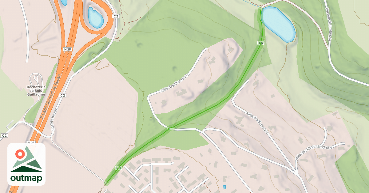 Map of Chemin de Beauvais