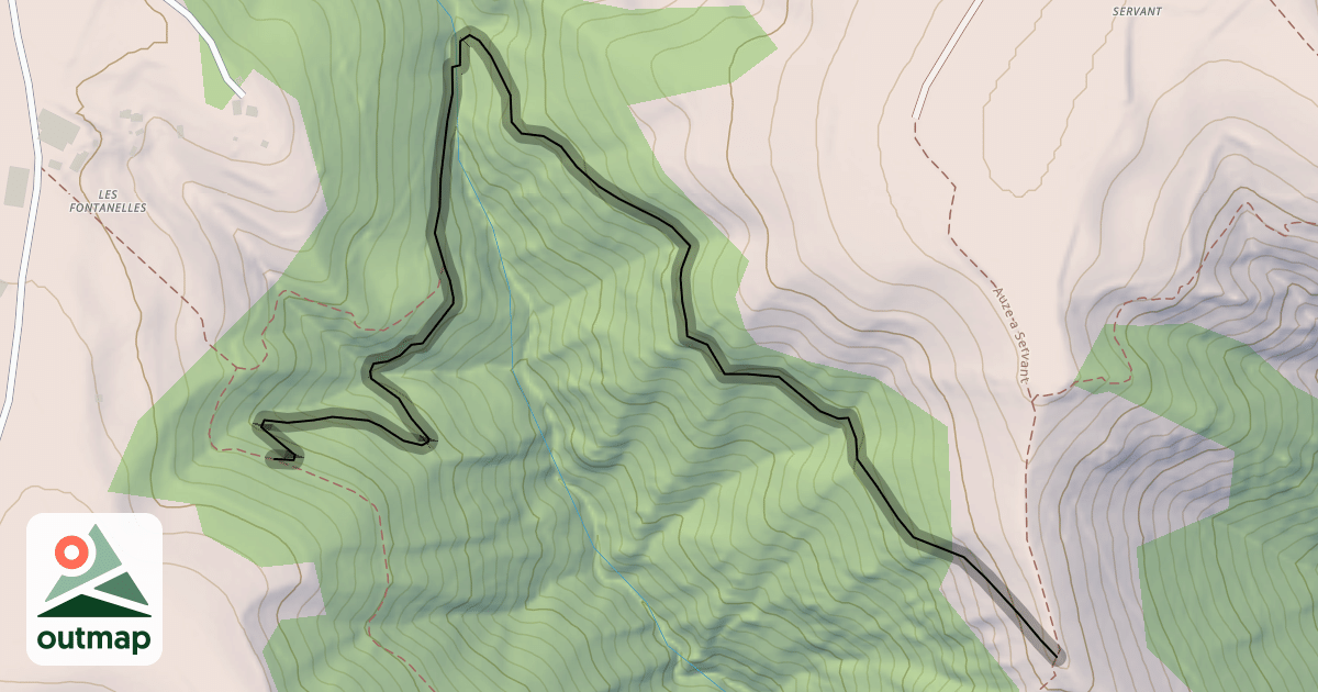 Map of Les Fontanelles - Servant