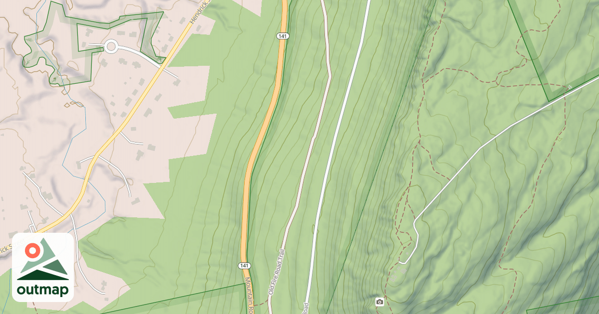 Map of Old Fire Road Trail