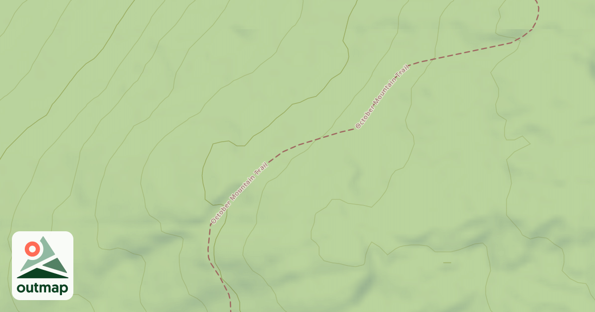 Map of October Mountain Trail