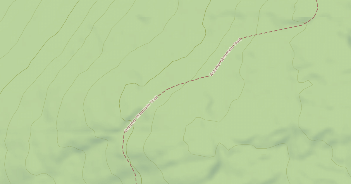 Map preview of October Mountain Trail
