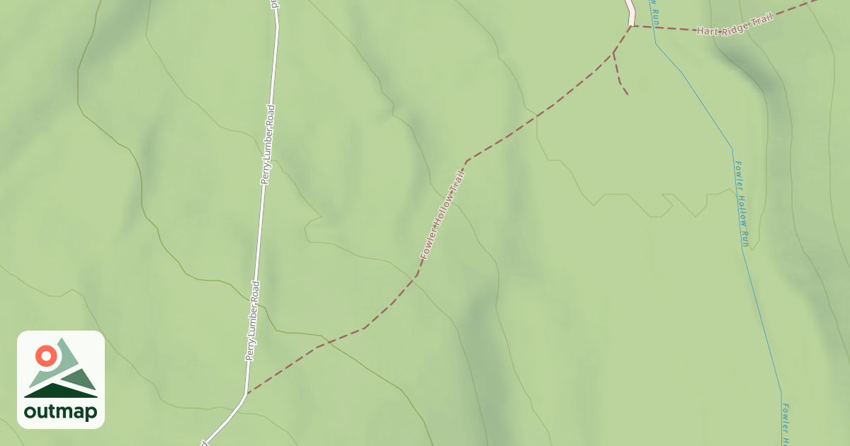 Map of Fowlers Hollow Trails