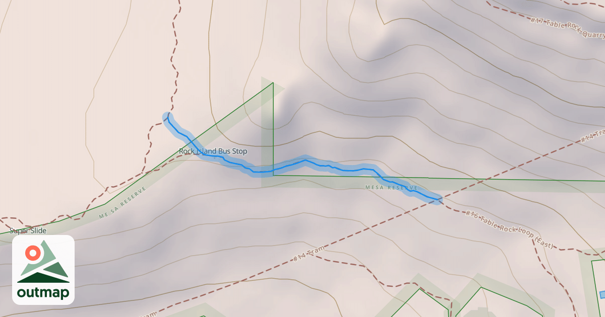 Map of #16B Rock Island (Deer Path)