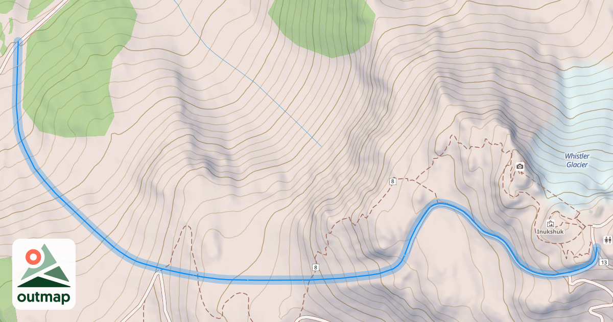 Map of Peak to Creek - Upper