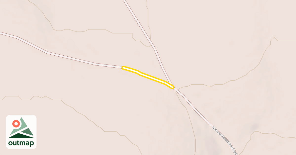 Map of National Forest Development Road 3728