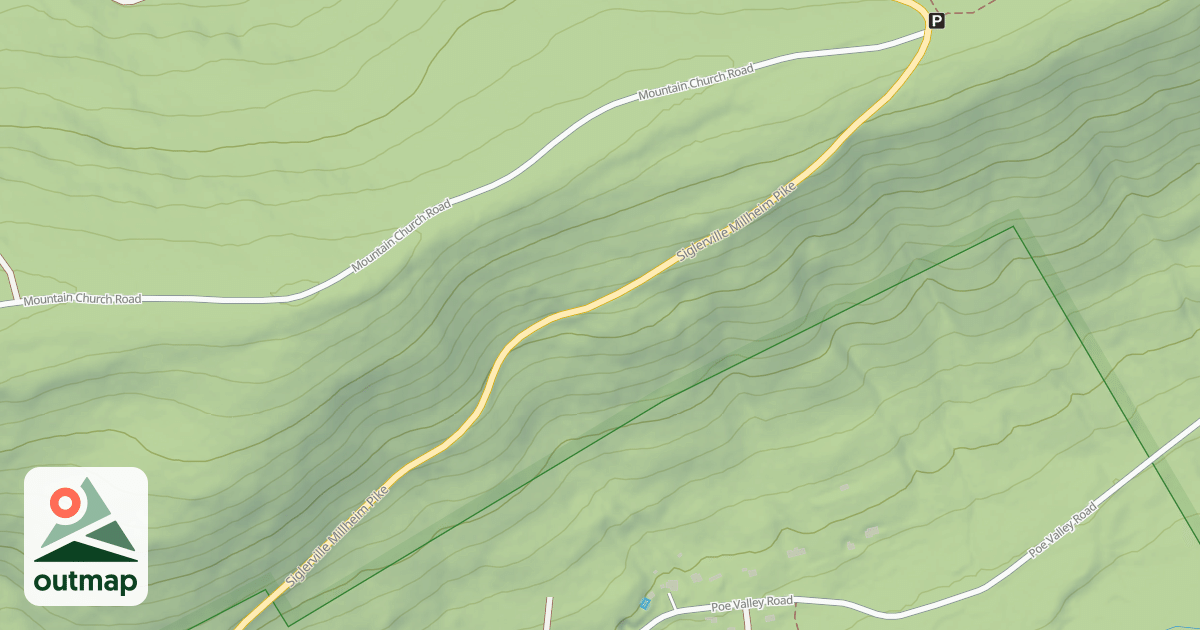 Map of Bald Eagle State Forest Snowmobile Trails