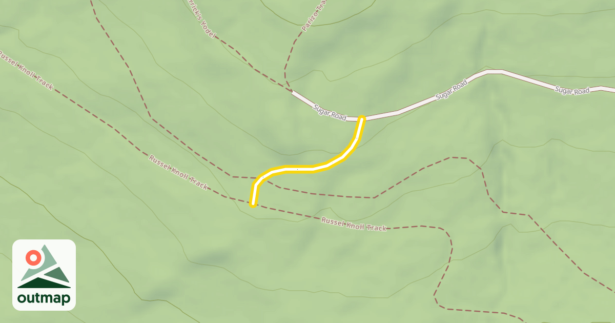 Map of Russell Knoll Track (Picnic Knoll)