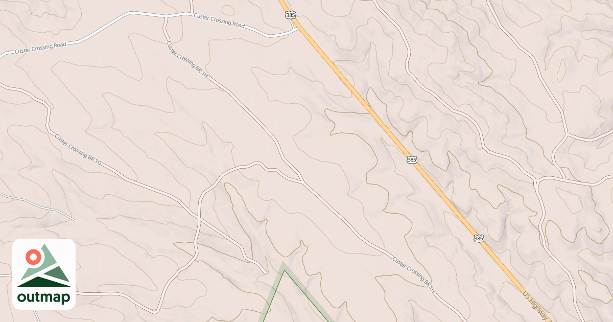 Map of CUSTER CROSSING BR 1H