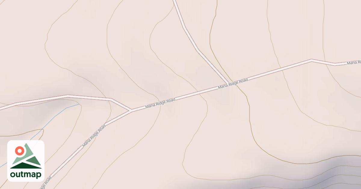 Map of Papaalai-Mana Ridge Road