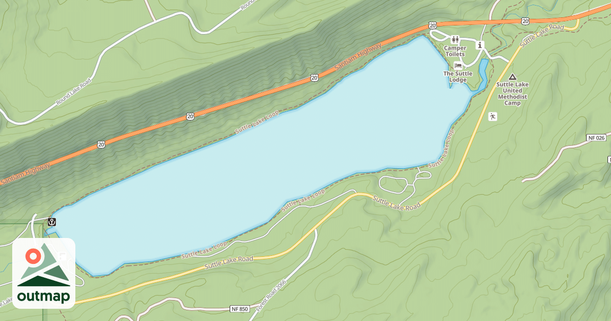 Map of SUTTLE LAKE