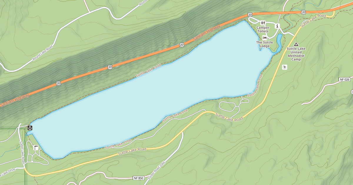 Map preview of SUTTLE LAKE