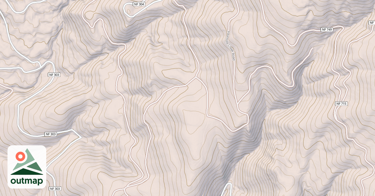 Map of FOURMILE CREEK